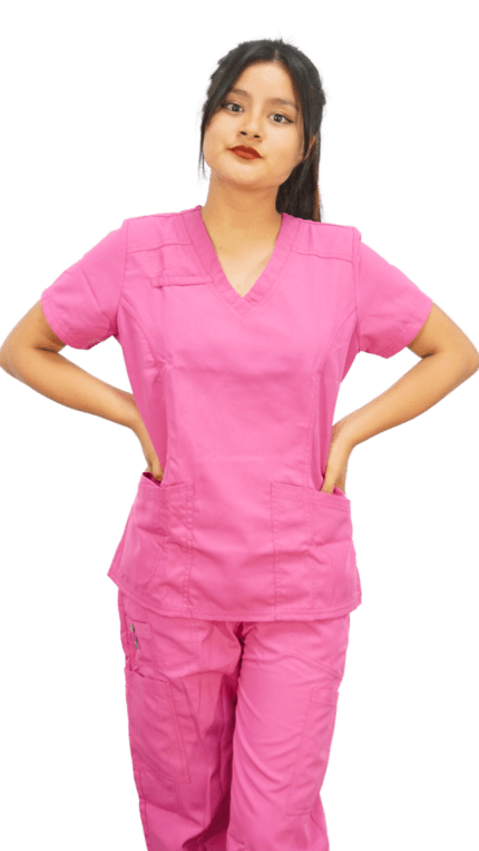 Chaqueta de mujer color rosado Cod 1735 uniformes médicos monterey