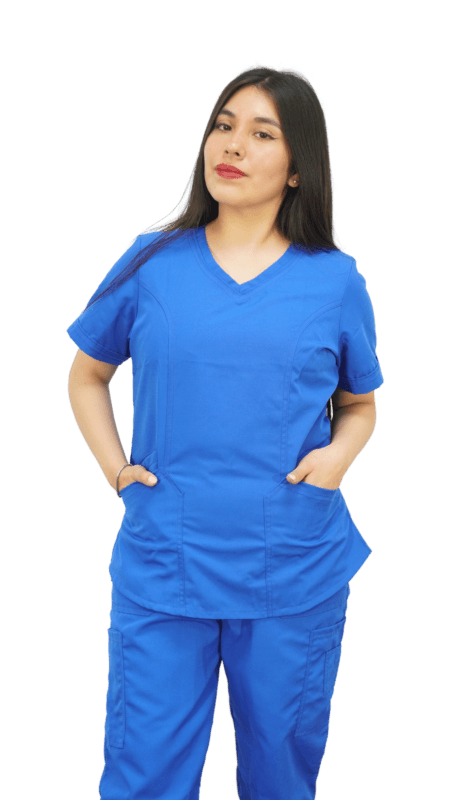 Chaqueta azul de mujer Cod 1406 uniformes medicos monterey