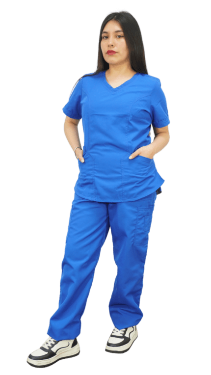 Uniforme médico Azul para mujer Cod 1513, uniforme medico