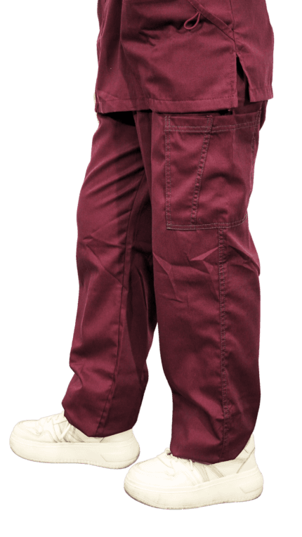 Pantalón de mujer color vino Cod 1515, uniformes medicos Monterey