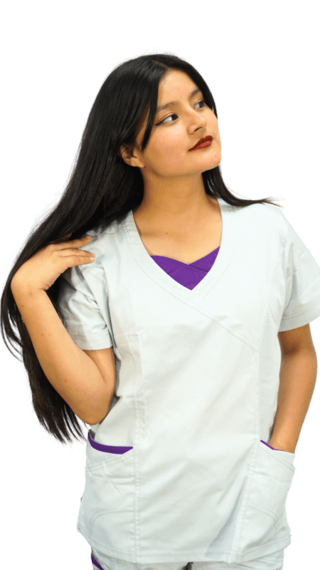 Chaqueta blanca de mujer Cod 1401 | Uniformes medicos