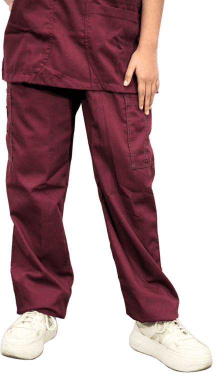 Pantalón de mujer color vino Cod 1515, uniformes medicos Monterey