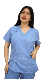 Chaqueta Médica Color Celeste Cod 1908