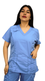 Chaqueta Médica Color Celeste Cod 1908