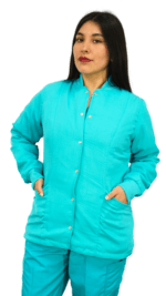 Cardigan de mujer color celeste Cod 1893